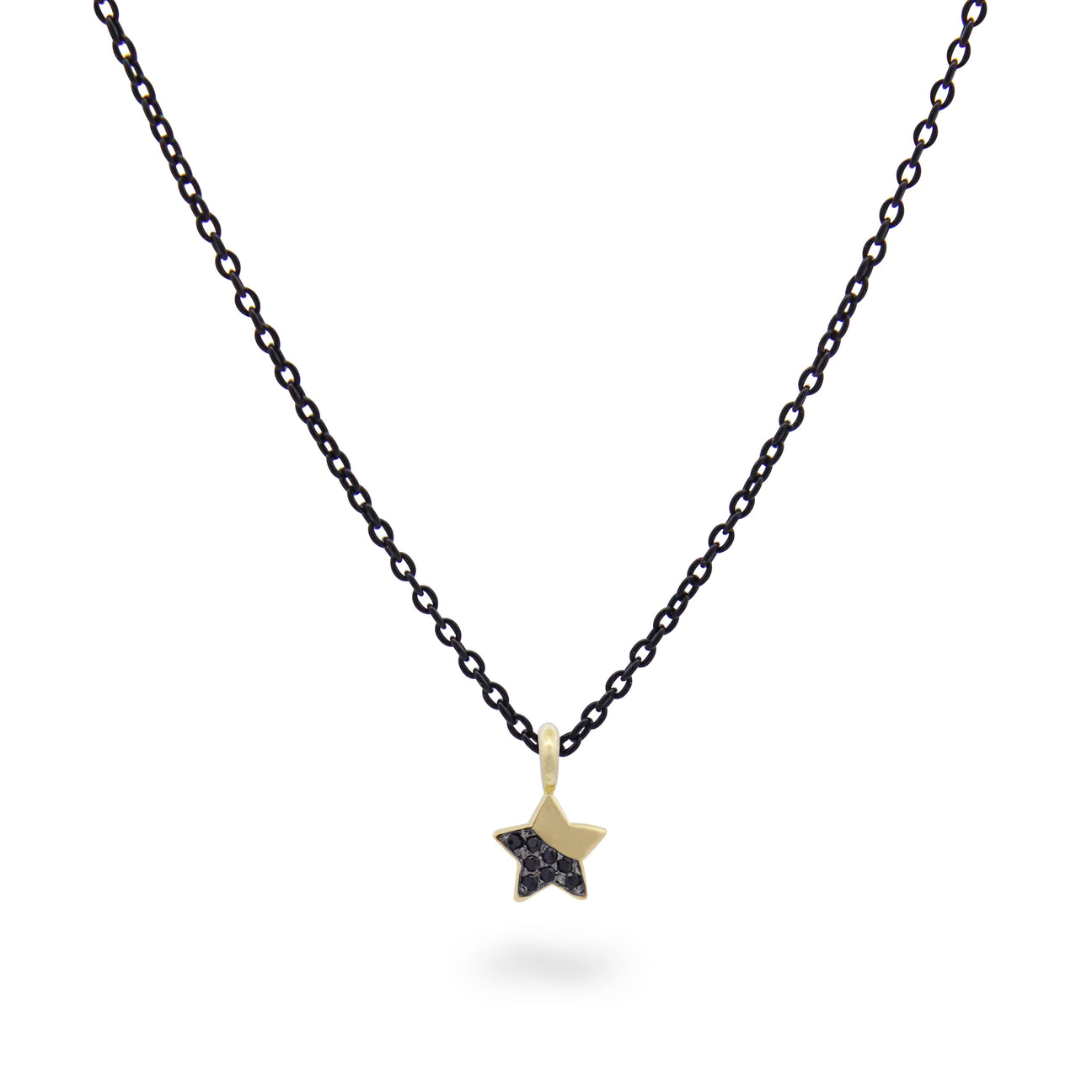 Collana Stella diamanti black