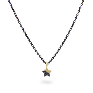 Collana Stella diamanti black