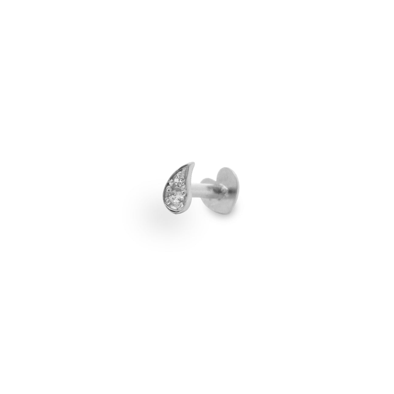 Piercing Helix Goccia bianco e Diamanti Lab Grown