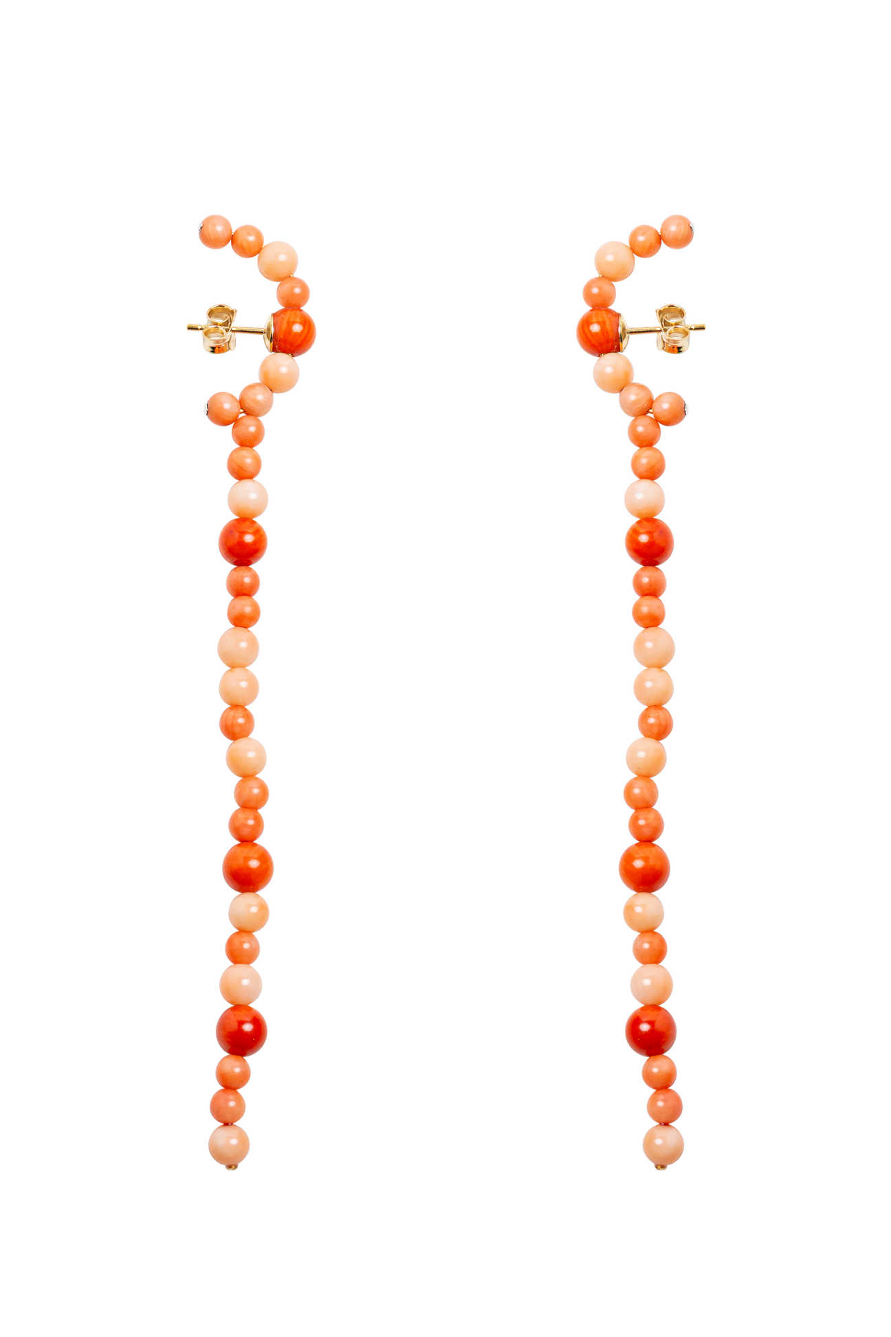 Orecchini Pendenti Corallo