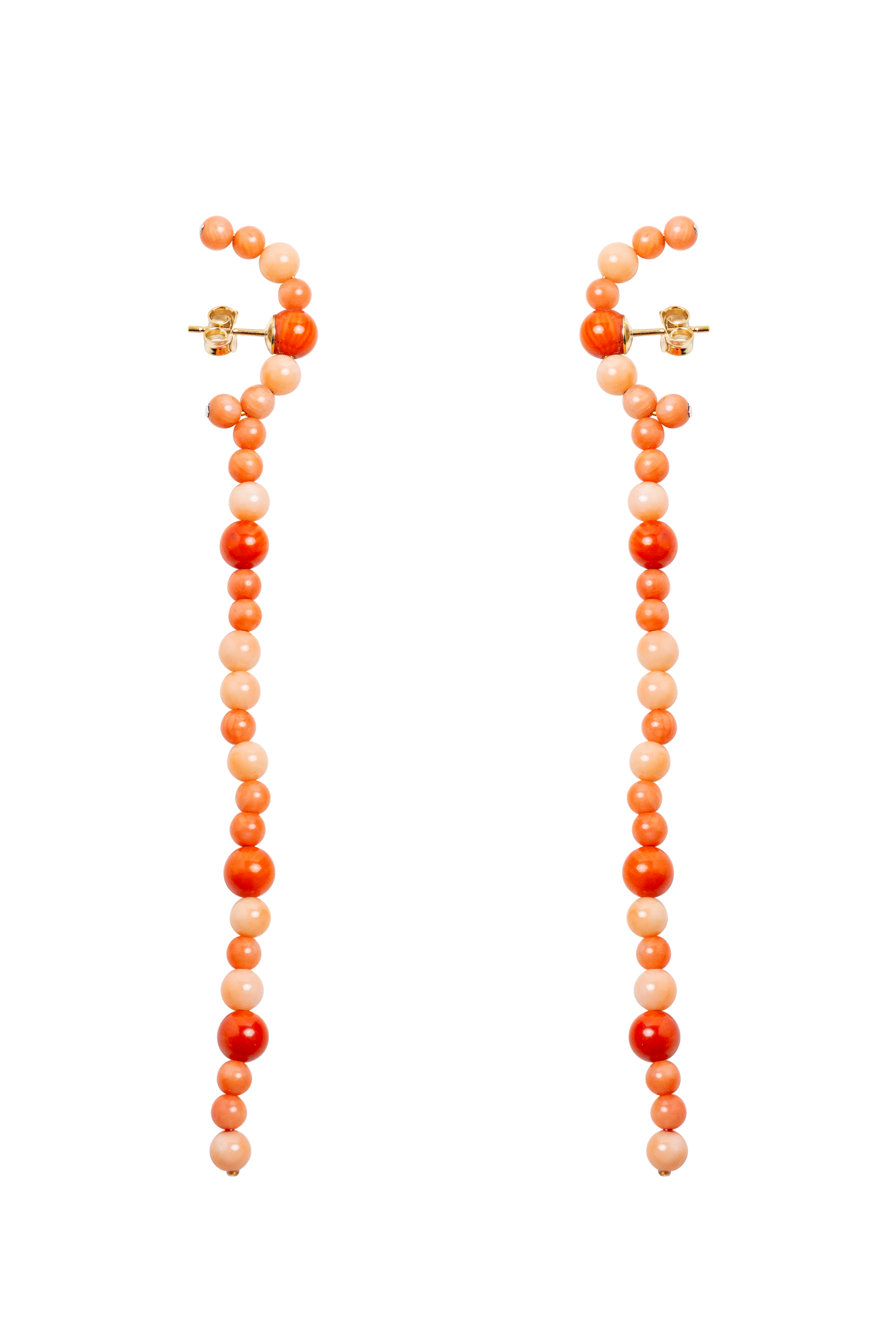 Orecchini Pendenti Corallo