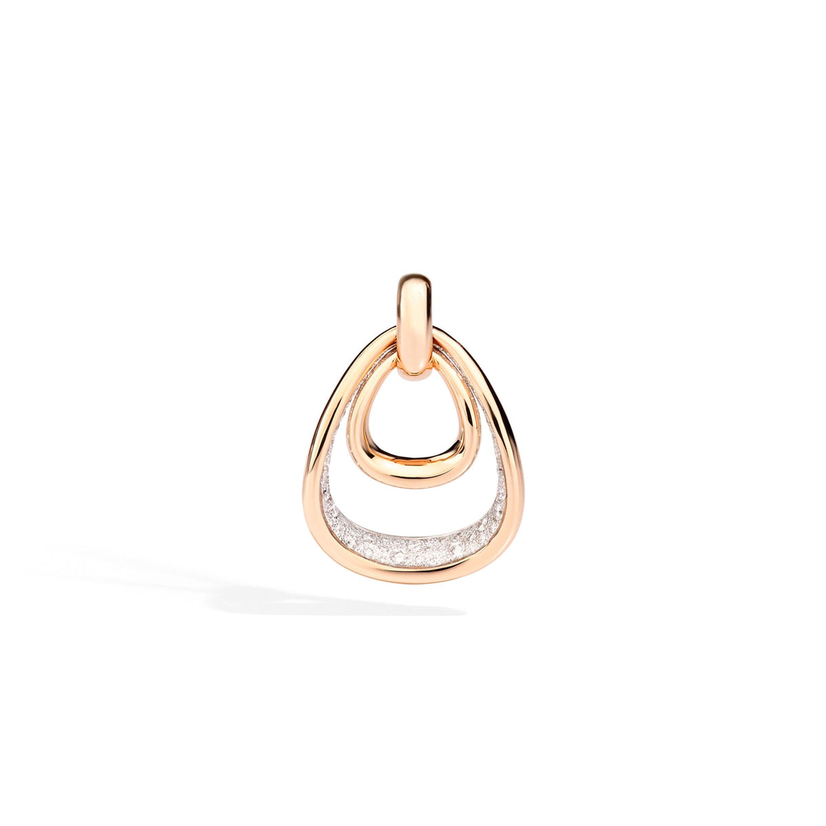 Pendentif Pomellato Théière - Or Rose Et Argent 925 - Référence MB108O7AESAG - Neuf